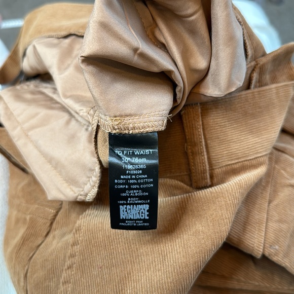 ‼️NWT! Reclaimed Vintage Unisex Cord Cargo Pants‼️ - Picture 12 of 16
